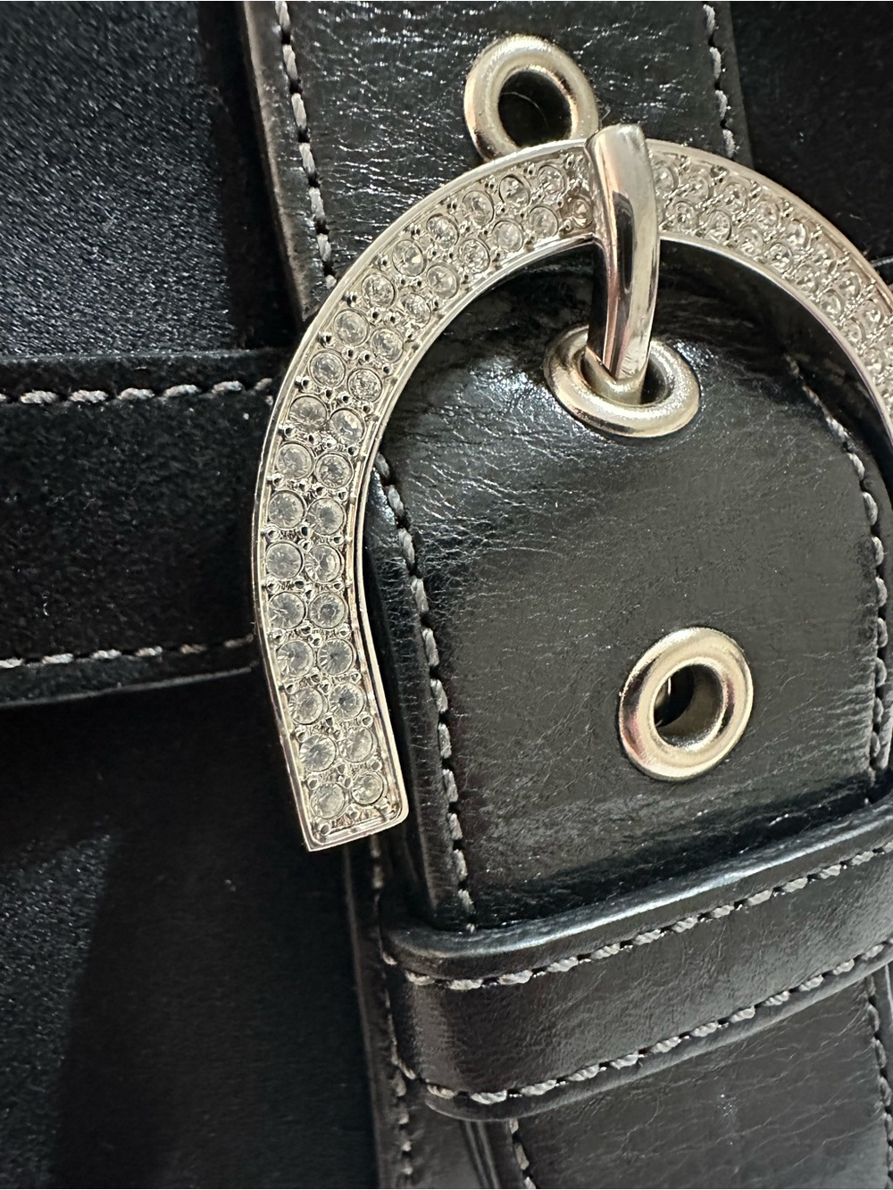 COACH Y2K VINTAGE 2004 MADISON MINI TOP HANDLE CRYSTAL SATIN SUEDE BAG RARE MINT - Picture 10 of 15